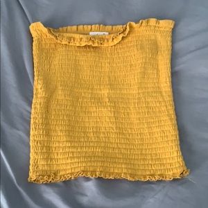 Yellow tube top